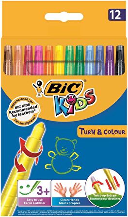 Bic Kids Turn&Colour Pastel Boya 12'li