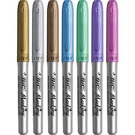 Bic Marking Metalik Permanent Markör Karışık 8'Li Blister