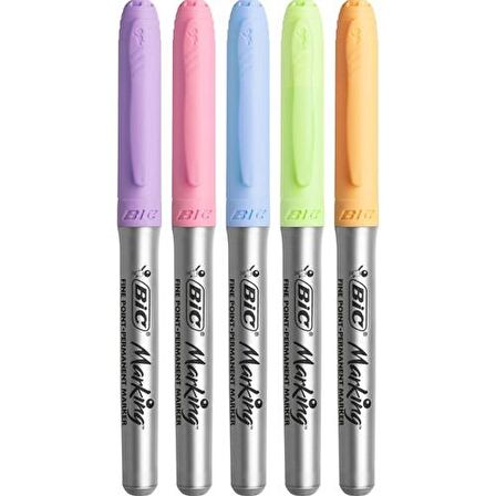 Bic Marking Pastel Permanent Markör Karışık 6'Lı Blister