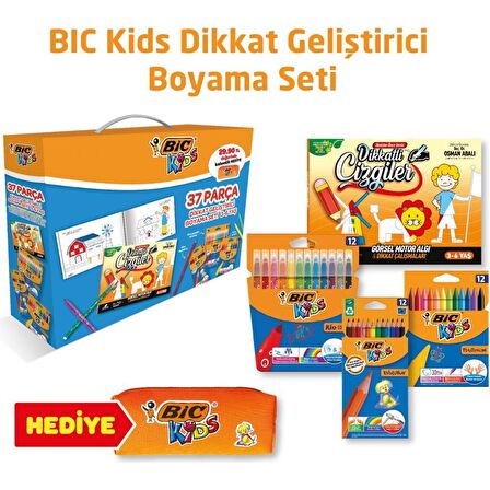 BİC KİDS MANDALA BOYAMA SETİ 37 PARÇA KUTULU