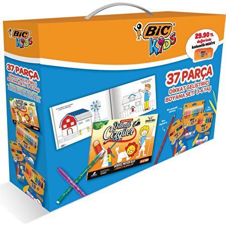 Bic Kids Dikkat Geliştirici Boyama Seti 37 Parça