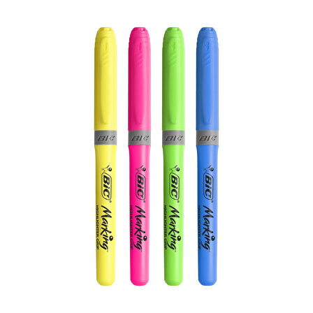 Bic Briteliner Grip Fosforlu Kalem 3+1 Blister