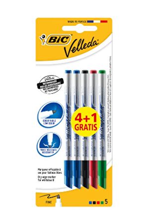 Velleda 1721 Çocuk Tahta Kalemi 4+1 Blister T8047