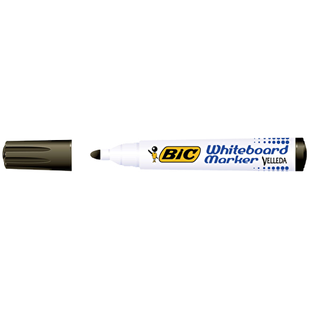 Bic Velleda 1701 Yuvarlak Uç Siyah Renk