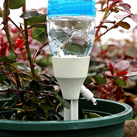 Miracle Omni® Ayarlanabilir Akış Hızına Sahip Damlama Sulama Çivileri 3lü Otomatik Bitki Sulama Aparatı Tüm Pet Şişelere Uyumlu