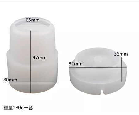 Kokusuz Silikon Küllük Reçine Epoksi Kalıbı -Kod:471