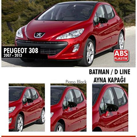 Peugeot 308 Yarasa Ayna Kapağı Batman Ayna 2007-2013 arası