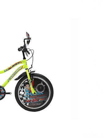 Bisan Niko 20 Jant Açık Sarı / Mavi 30cm Kadro Çocuk Bisikleti