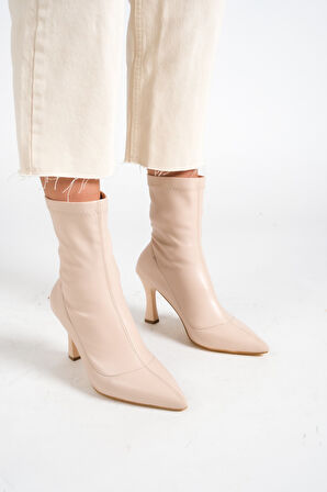 Ten Kadın Topuklu Streç Bot