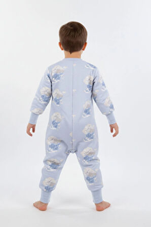 Erkek Çocuk Elyaf Dolgulu Premium Kalite 2 Tog Desenli Uyku Tulumu