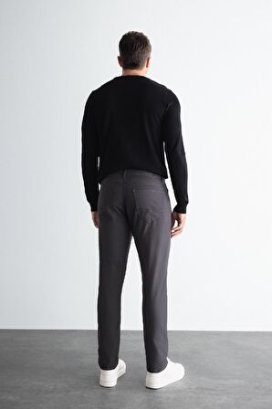 DeFacto Chino Kanvas Pantolon Slim Fit Dar Kesim Pamuklu Esnek Dar Paça C9441AX24AUAR9