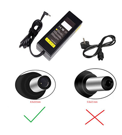 Asus 20V 6A 120W 4.5mm İğne Uçlu Notebook Adaptör Laptop Şarj