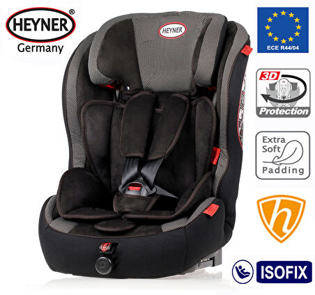 Heyner Kids Multi Relax Areo Fix Isofixli 9 - 36 kg Oto Koltuğu Siyah