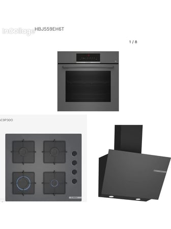 Bosch Ankastre Gri 3 Lü Set 309 (HBJ559EH6T-POP6C9P30O-DWK66PJ70T)