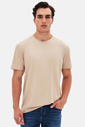 Ds Damat Comfort Bej %100 Pamuk T-Shirt 6HC14ORT02005