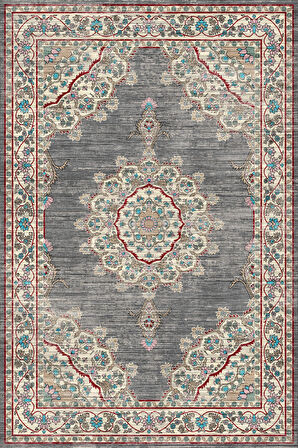 Pamuk Dokuma Taban Kaymaz Yıkanabilir Klasik Desenli  Salon Halısı Mutfak Halısı Koridor Halısı