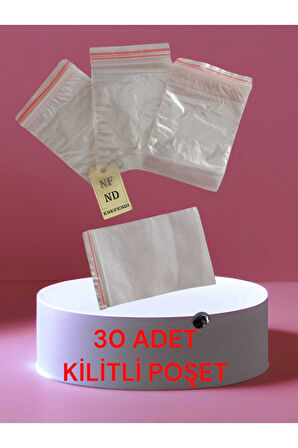 30 ADET KİLİTLİ POŞET TORBA ŞEFFAF BUZDOLABI KINA ÇEREZ KURUYEMİŞ HEDİYE NAYLONU POŞETİ 7x9cm