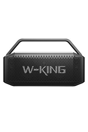 W-KING D9-1 Bluetooth Hoparlör 100W Boombox 40S Dinleme IPX6 Kablosuz Stereo TWS Ses Bombası Siyah