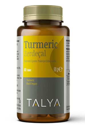 Turmeric Zerdeçal Ekstresi Içeren Takviye Edici Gıda, 60 Tablet