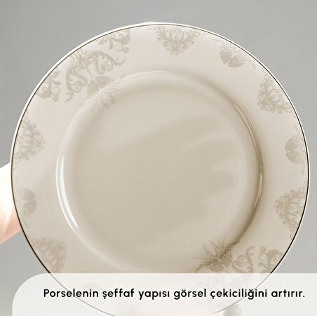 Karaca Elegance Bone Siena 53 Parça 12 Kişilik Yemek Takımı Gold
