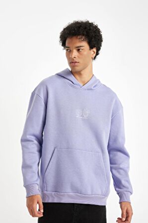 DeFacto Rick and Morty Boxy Fit Kapüşonlu Sırt Baskılı Sweatshirt C6510AX24AUPR481