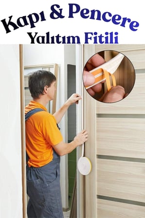 Beyaz 15 x 2 = 30 Metre Kendinden Yapışkanlı Kapı Pencere Bandı Fitili Rüzgar Soğuk Önleyici Ses Isı Yalıtım Bandı D Tipi Kauçuk Sünger Şerit Çiftli Toz Engelleyici PVC Alüminyum Yalıtım Fitili