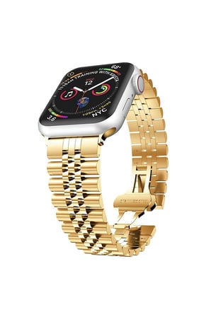 Apple Watch 2 3 4 5 6 7 8 9 SE 38-40-41 mm Uyumlu Çelik Metal Kordon Kayış Bileklik Paslanmaz