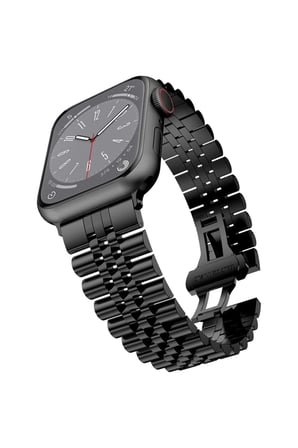 Apple Watch 2 3 4 5 6 7 8 9 SE 38-40-41 mm Uyumlu Çelik Metal Kordon Kayış Bileklik Paslanmaz