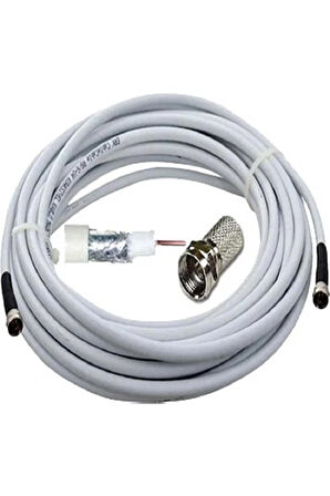 30 Metre U6 Kablo Rg6/u6 Uydu Anten Kablosu Tak Kullan Full Hd 3D4K 1080 Uyumludur Hazır Çalıştır