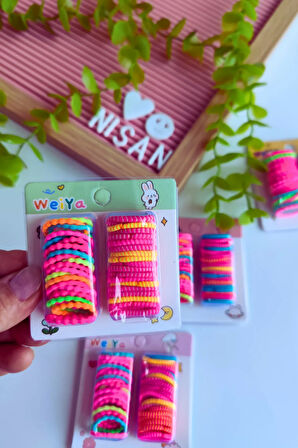 80 Adet 2 Kutu Karışık Renkli İnce Lastik