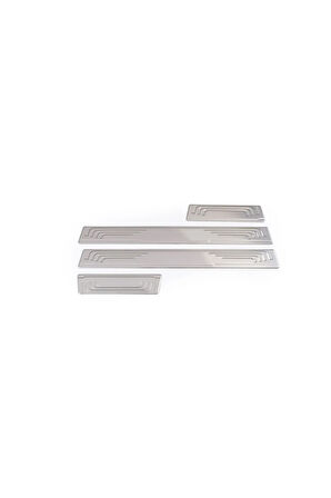 Chev.rolet. Aveo Sedan Krom Kapı Eşik Koruması 4 Parça 2003-2010 Arası Paslanmaz Çelik