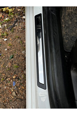 Hyundai I20 Krom Kapı Eşik Koruması 4 Parça 2014 >
