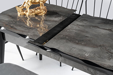 Tekno Elma MDF Açılır Mutfak Masa Sandalye Takımı 60x100 