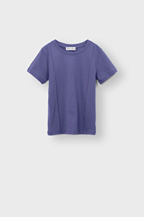Basic Lacivert T-Shirt Şort Çocuk Alt-Üst Takım 3-8 Yaş