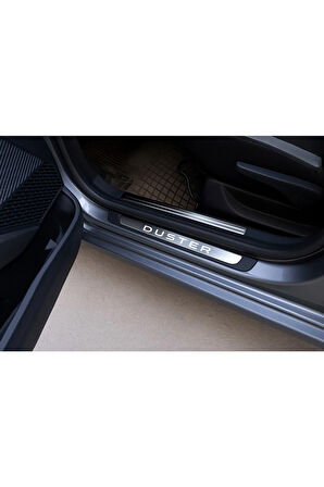 Dacia Ve Renault Duster 2010-2024 Modeller Krom Kapı Eşiği 4 Prç P. Çelik Abs Çerçeve