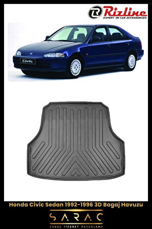 Rizline Honda Civic Sedan 1996 Model 3D Bagaj Havuzu