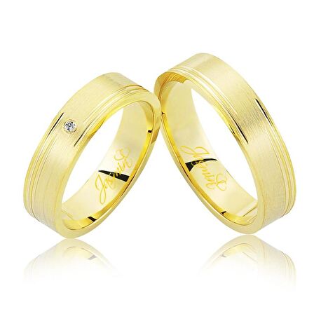 Harem Altın Sarı Altın Alyans 3102-2