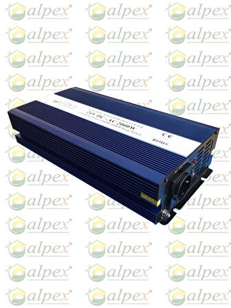 ALPEX 2000 W WATT 24 V VOLT TAM SİNÜS İNVERTER ÇEVİRİCİ