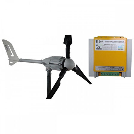 İSTA-BREEZE İ-1000 WATT 24 V Rüzgar Türbini + Hibrit Şarj Kontrol Cihazı