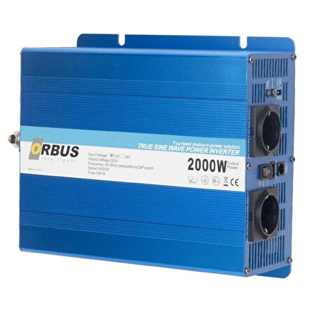 ORBUS 12 VOLT - 2000 WATT INTELLIGENT TAM SINUS INVERTER