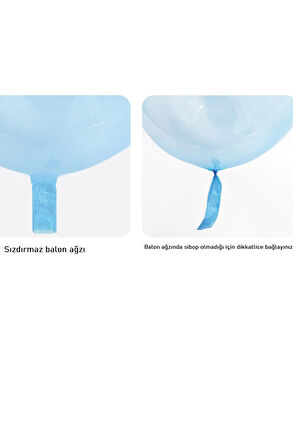 ŞEFFAF BALON 20 İNÇ (Yaklaşık 50 cm) İçine Süs Koyulabilen Çok Amaçlı Balon 3 Adet