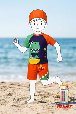 Summer Dino Erkek Çocuk Mayo Takımı