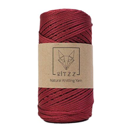 Floş Makrome İpi 2 MM Bordo