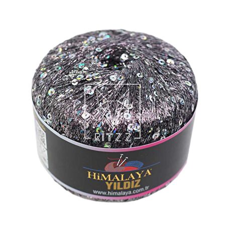 Himalaya Yıldız 58117 Füme Simli Gümüş Pullu