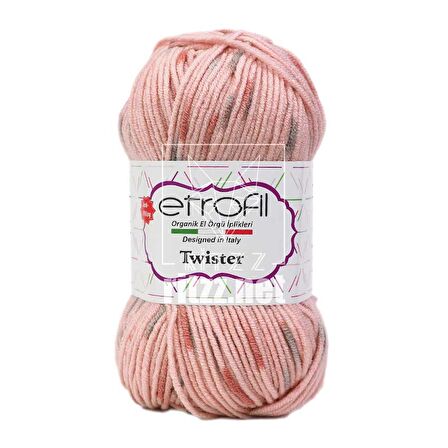 Etrofil Twister SE228 / Pembe Gül Kurusu Gri