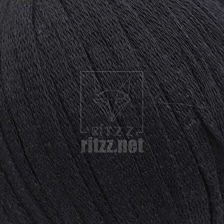 Fibra Natura Pampa Pamuk Ribbon / 23-12 / Siyah