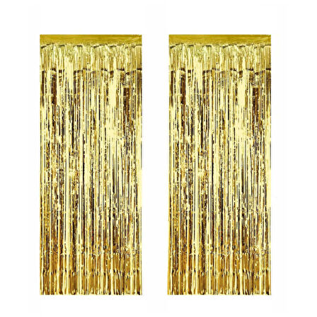 Metalize Arka Fon Süsü Asmalı 50X230 CM  Altın