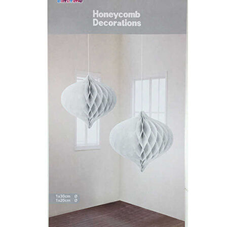 Petek Süs Pırlanta Modeli 2 Li Set  Beyaz