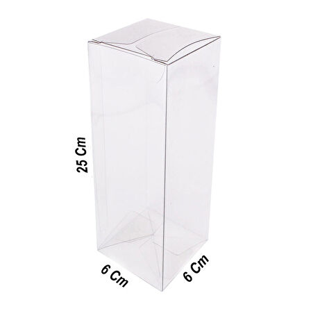 Asetat Kutu 6X6X25 CM (25 Adet)