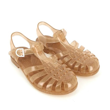 Meduse Sun Crepe Pailette - Kahverengi Çocuk Sandalet